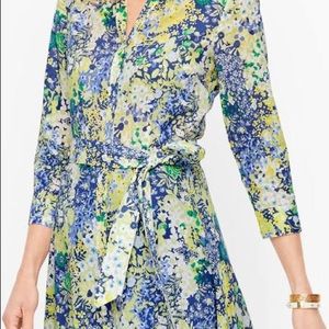 NWT Talbots Tie Waist Floral Dress - Size 4